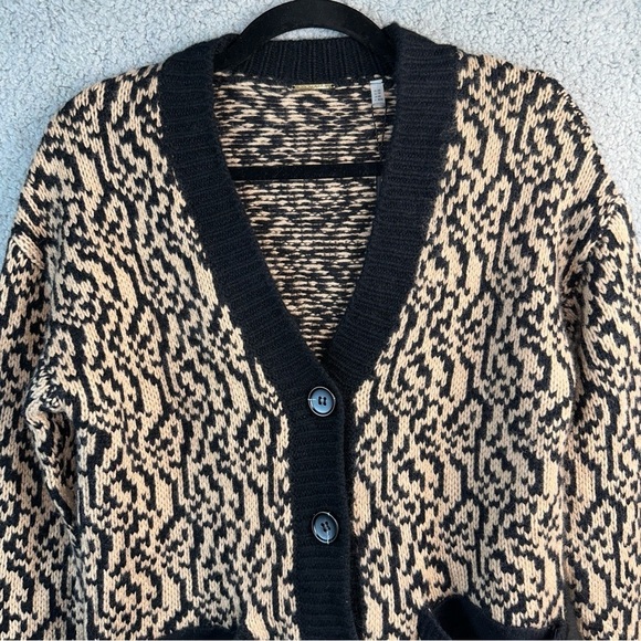 Elie Tahari Sweater Womens XS Cashmere‎ Animal Print Cardigan Formal Preppy - Picture 12 of 13
